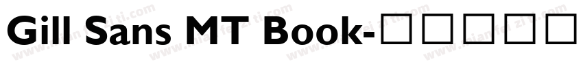 Gill Sans MT Book字体转换